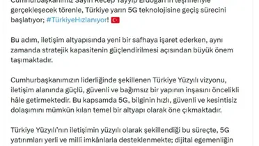 5G altyapısı ve yerli ekipmanlar