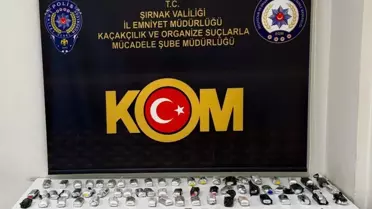 Operasyonda ele geçirilen kaçak ürünler