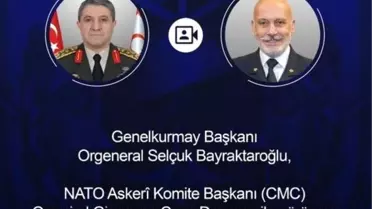 Genelkurmay Başkanı Bayraktaroğlu video konferans sırasında