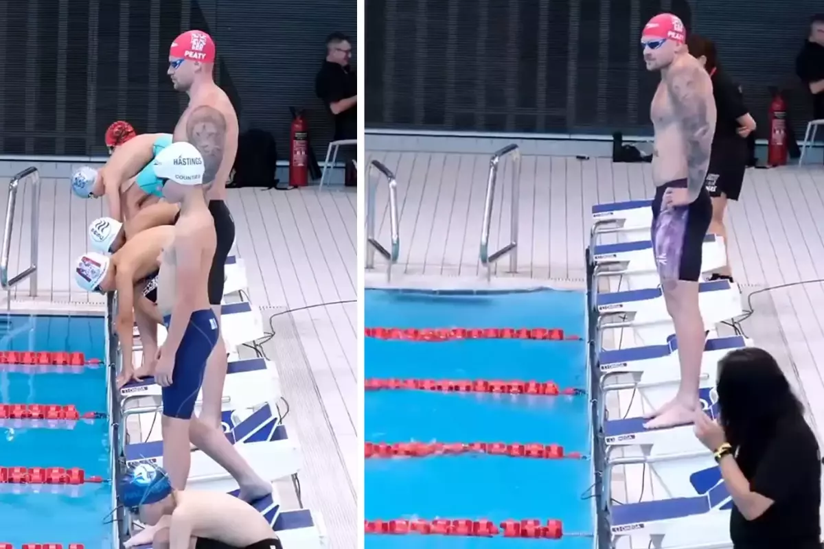 Olimpik Yüzücü 20 Saniyede Rakiplerini Geride Bıraktı: Viral Anlar