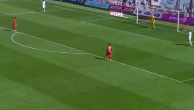 Maçta yaşanan tuhaf an