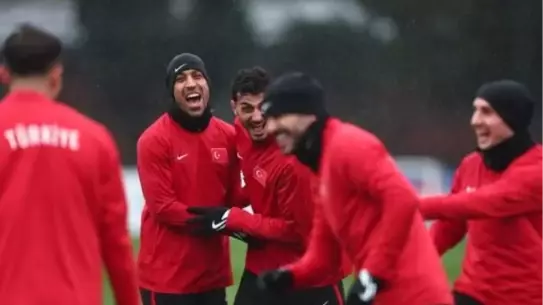 A Milli Takım antrenman anı