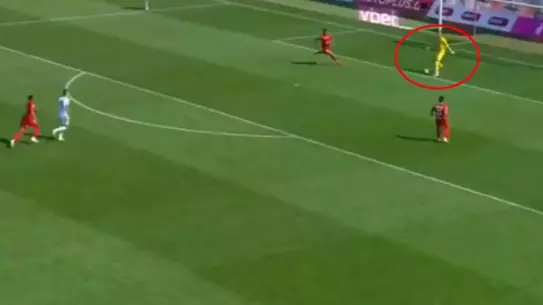 Gol anının dramatik fotoğrafı