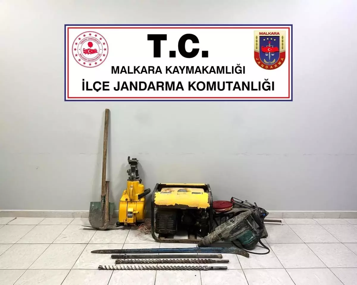Malkara Ormanlık Alanda Kaçak Kazı Operasyonu: 3 Şüpheli Suçüstü Yakalandı