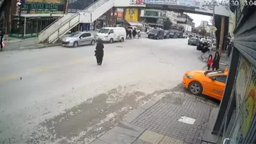 Kaza sonrası yol durumu