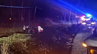 Takla atan otomobilin görüntüsü