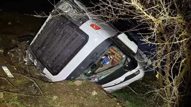 Devrilen tırın ana fotoğrafı