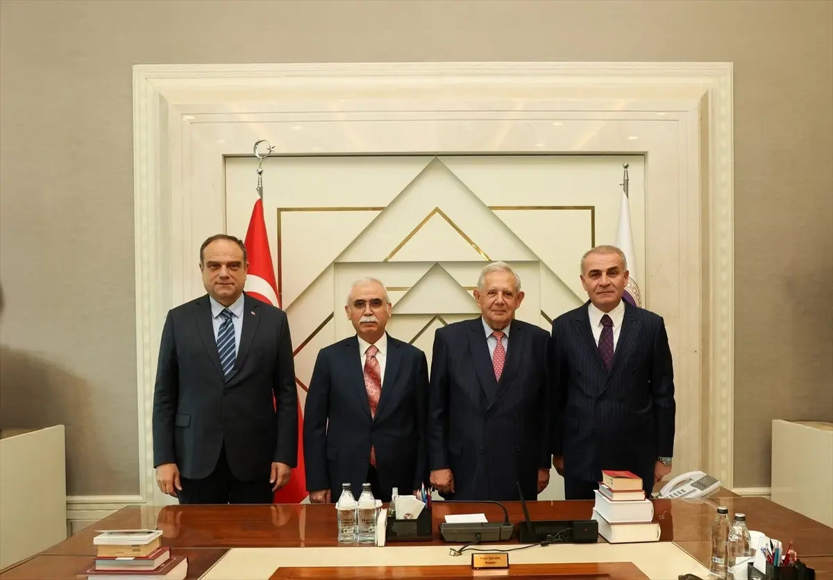 AYM Başkanı Özkaya ve Fransa Anayasa Konseyi Üyesi Mezard Görüşmelerini Değerlendirdi