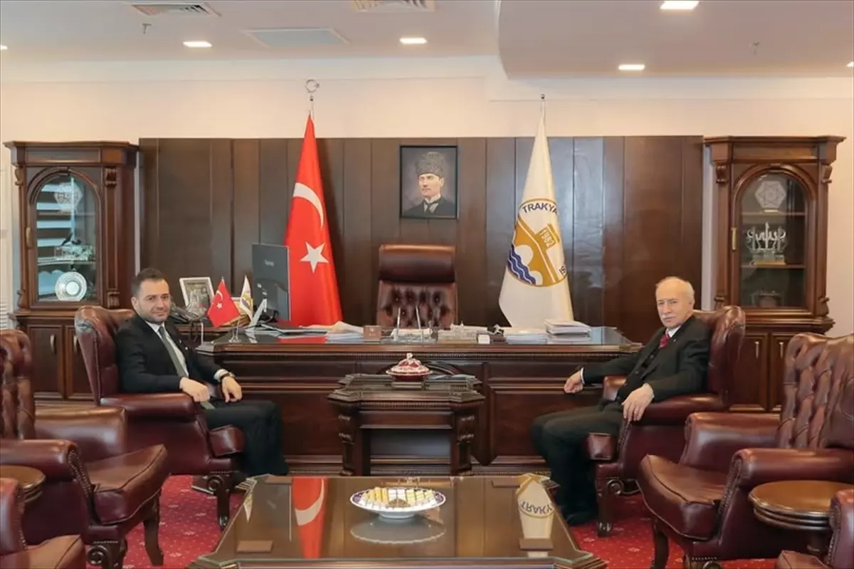 Okçular Vakfı ve Trakya Üniversitesi Rektörü Arasında Stratejik İş Birliği Görüşmesi