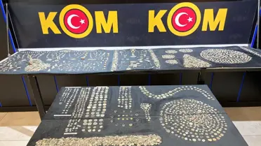 Ele geçirilen tarihi eserlerin detaylı görüntüsü