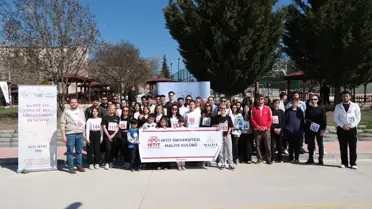 Oryantiring yarışması sırasında kullanılan harita ve pist görüntüsü