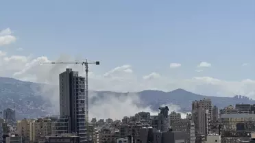 İsrail savaş uçakları Beyrut üzerine