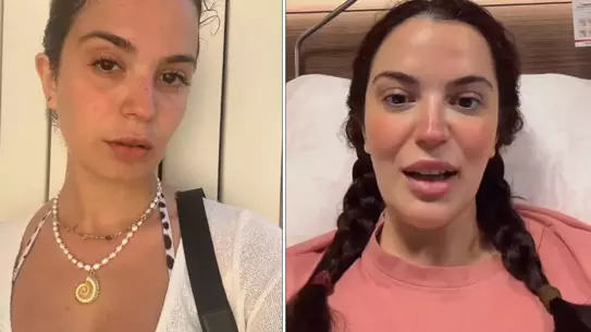 Ameliyat sonrası Aslı Bekiroğlu'nun fotoğrafı