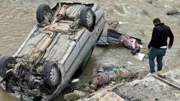 Sinop Ayancık’ta Araç Çayı Doldurdu: Sürücü Hastaneye Kaldırıldı