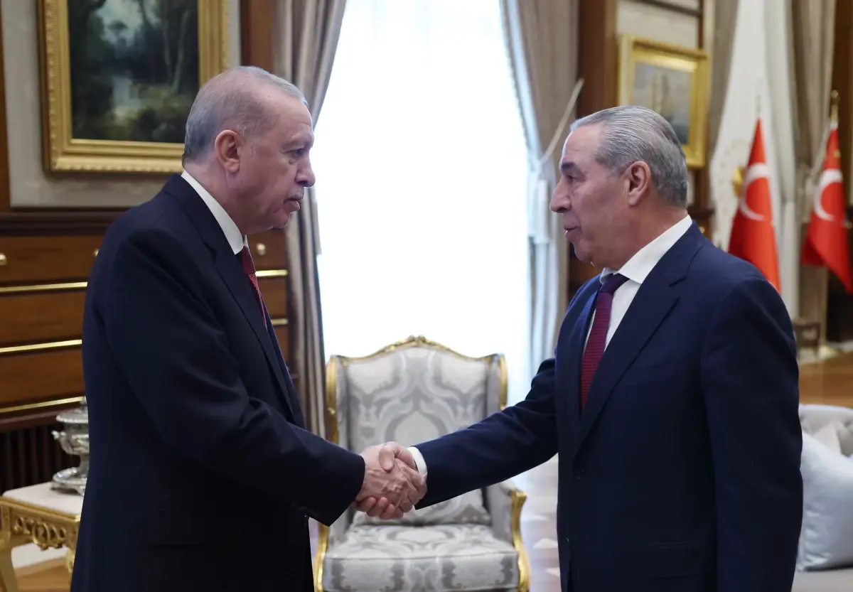 Erdoğan, Filistin Devlet Başkan Yardımcısı Hüseyin eş-Şeyh'i Ankara'da Karşıladı