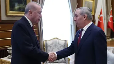 Erdoğan ve Hüseyin eş-Şeyh birlikte