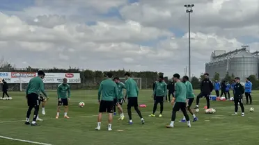 Konyaspor antrenman sahasından bir kare