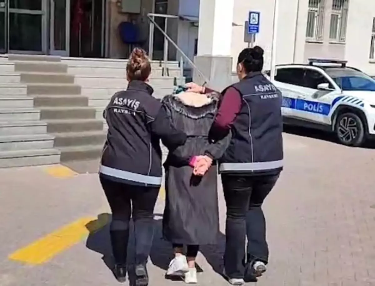 Kayseri'de 15 Yıl Hapis Cezalı Kadın Suçlu Polis Tarafından Yakalandı