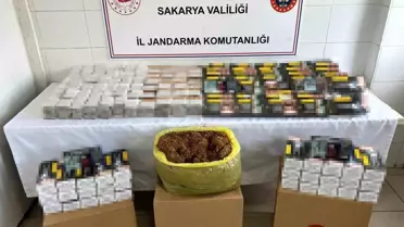 Sakarya’da Jandarma’dan Kaçakçılık Operasyonu: 212 Bin Makaron ve Tütün Ele Geçirildi