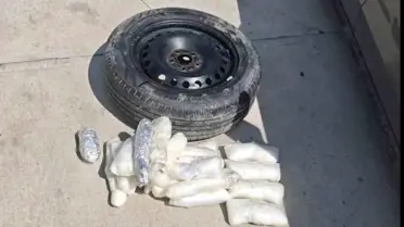 Operasyon sırasında ele geçirilen metamfetamin