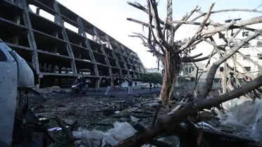 Saldırı sonrası Lübnan manzarası