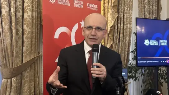 Şimşek’in konuşması sırasında çekilen fotoğraf