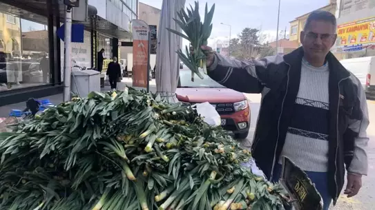 Çiriş otunun pazarlama standı