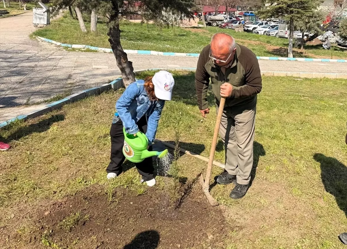 Vezirköprü Anaokulu Çocukları Doğa Dostu Bir Etkinlikle Fidan Dikti