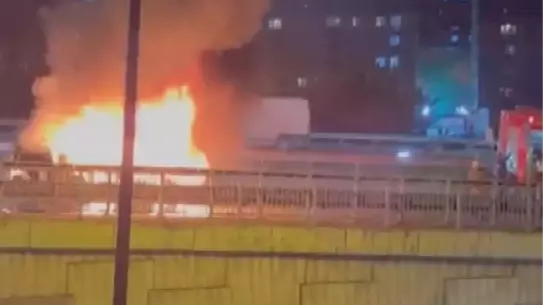 Yangın anında taksi