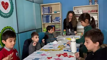 Turnuva sırasında yapılan zeka oyunu etkinliği