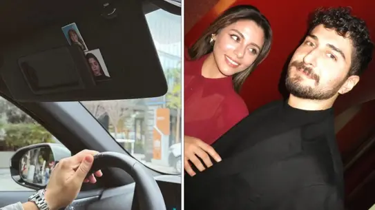 Ata Ayyıldız, Sıla Türkoğlu'nun Fotoğraflarını Arabasına Asarak Romantik Bir Sürpriz Yaptı
