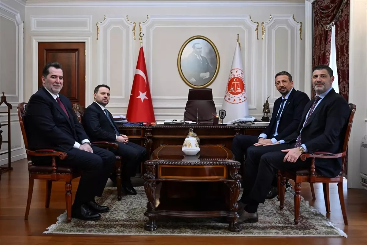 TBF Başkanı Hidayet Türkoğlu, Adalet ve İçişleri Bakanlarıyla Görüştü