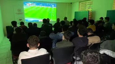 Hasköy Gençlik Merkezi'nde milli maç heyecanı