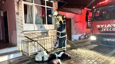 Yangın sonrası apartman görüntüsü