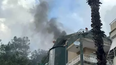 Marmaris'te Çatı Katı Yangını Sonrası Kurtarılan Kişi Hayata Döndü