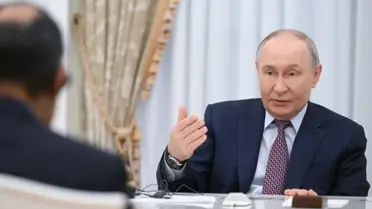 Putin toplantı anı