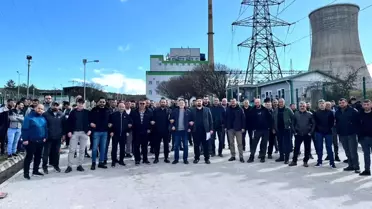 Tavşanlı'da işçi eylemi