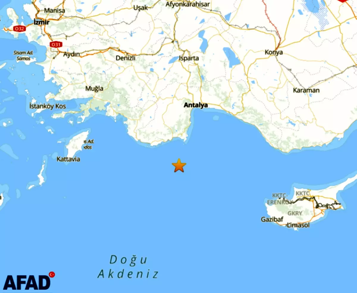 Akdeniz Bölgesinde 4,2 Şiddetinde Sarsıntı: Antalya’da Hafif Deprem Kayıt Altına Alındı