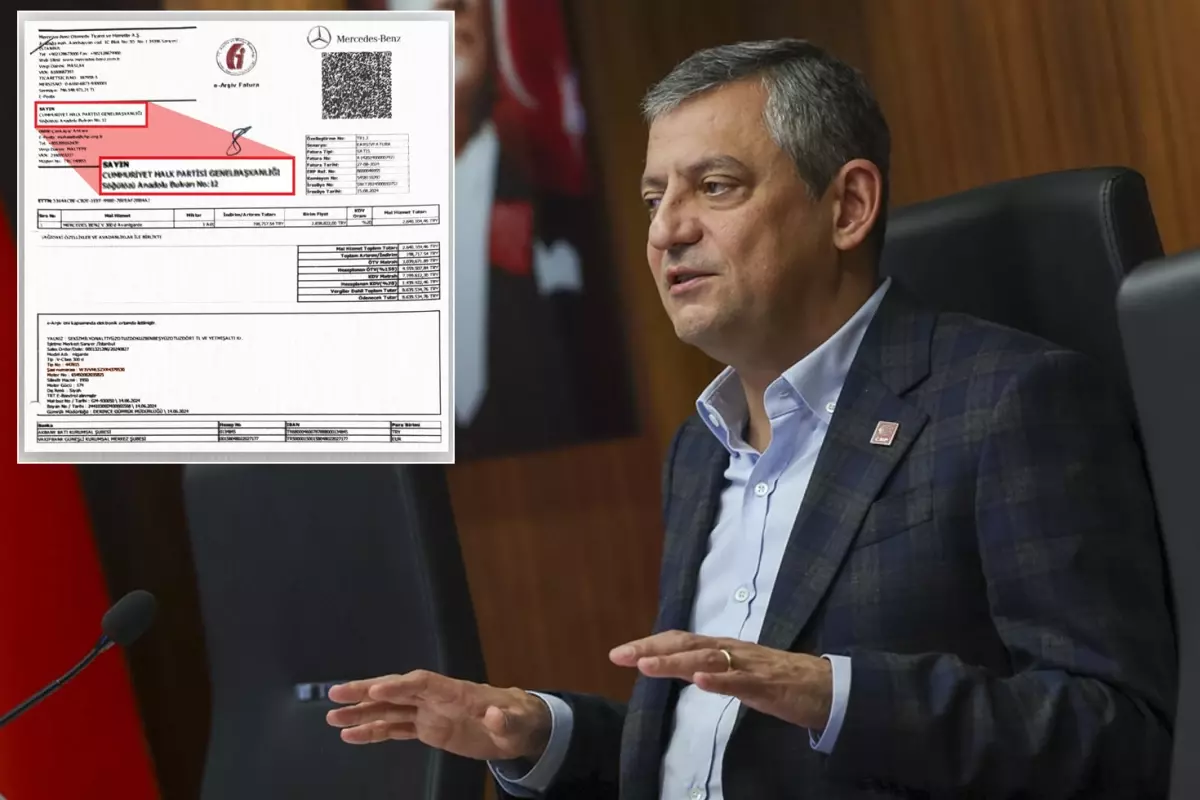 CHP, Özgür Özel’in Makam Aracı Harcamasını 7,92 Milyon TL Dekontla Açıklıyor