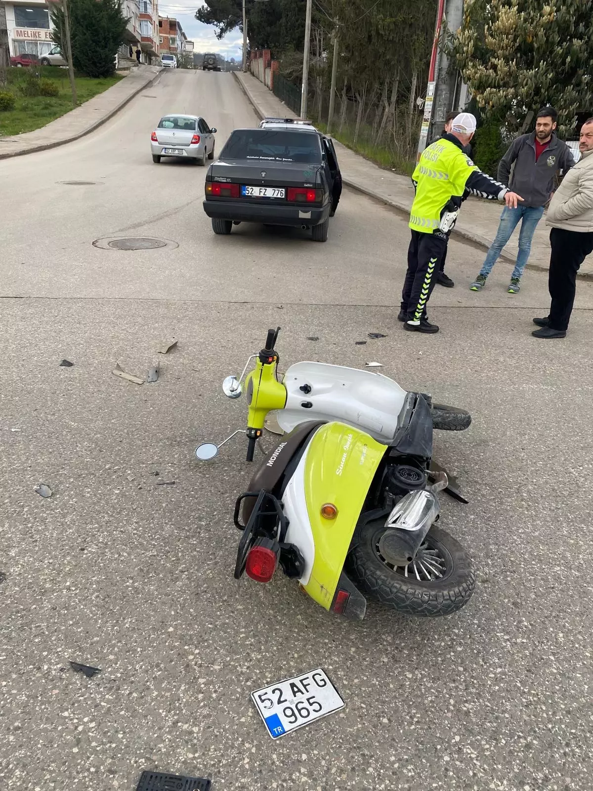 Fatsa’da Trafik Çarpışması: Otomobil ve Motosiklet Çarpıştı, 4 Yaralı