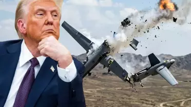 MQ-9 Reaper dronunun havada görüntüsü