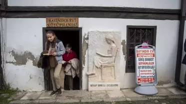 Kütüphane iç mekanından bir görüntü