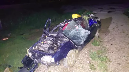 Manisa'nın Kırkağaç İlçesinde Şarampole Çarpan Otomobilde 1 Ölüm, 1 Ağır Yaralı