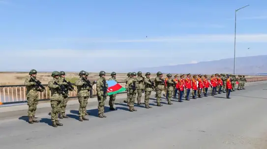 Nahçıvan birliklerinin Kars'taki hazırlık sahası