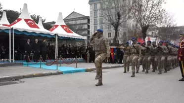 Tören alanında çekilmiş fotoğraf