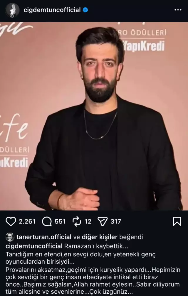 Ramazan Tetik'in sahne arkası fotoğrafı