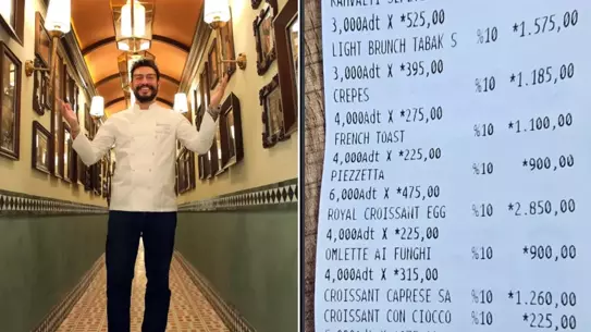 Danilo Zanna’nın Restoranındaki Kahvaltı ve Kahve Fiyatları Sosyal Medyada Gündemde