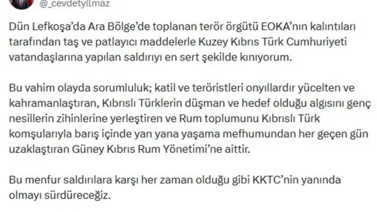EOKA saldırı sonrası kalan kalıntılar