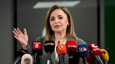 Ayşegül Doğan konuşma yapıyor