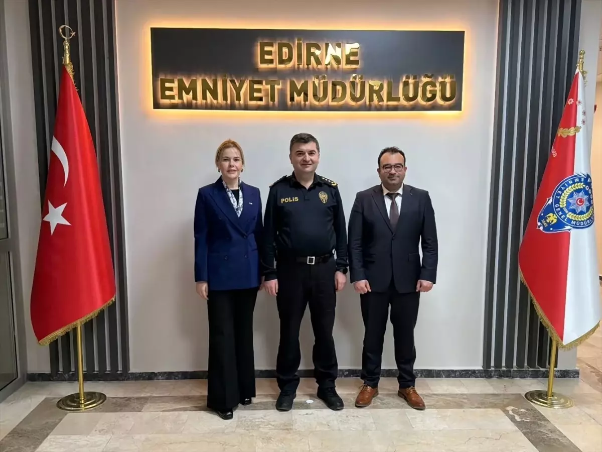 Edirne Kızılay Başkanı Baytar, Emniyet Müdürü ile İş Birliği Görüşmelerinde Bulundu